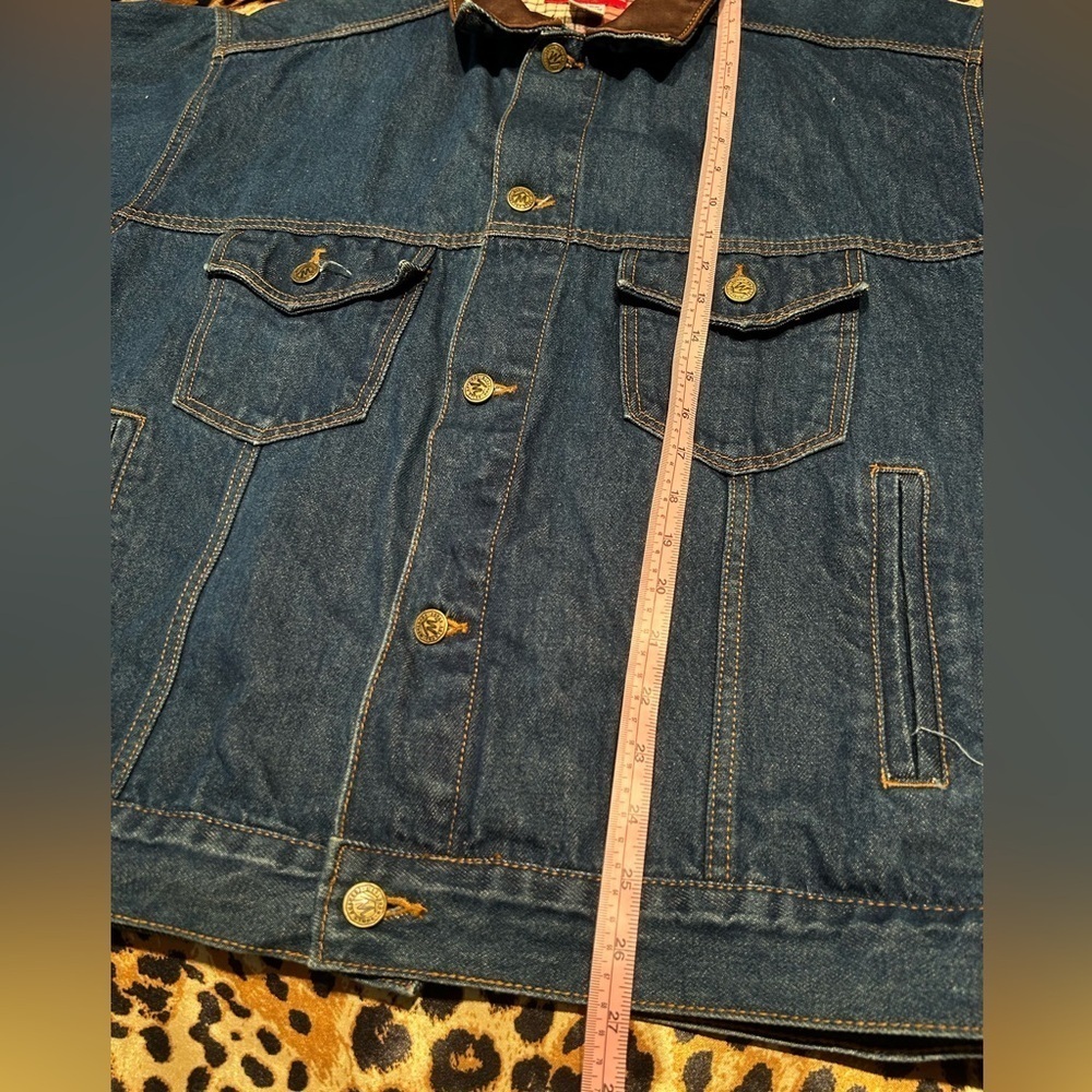 Vintage Marlboro Country Store Harley-Davidson Motorcycle’s Tufted Denim Jacket - Picture 5 of 5